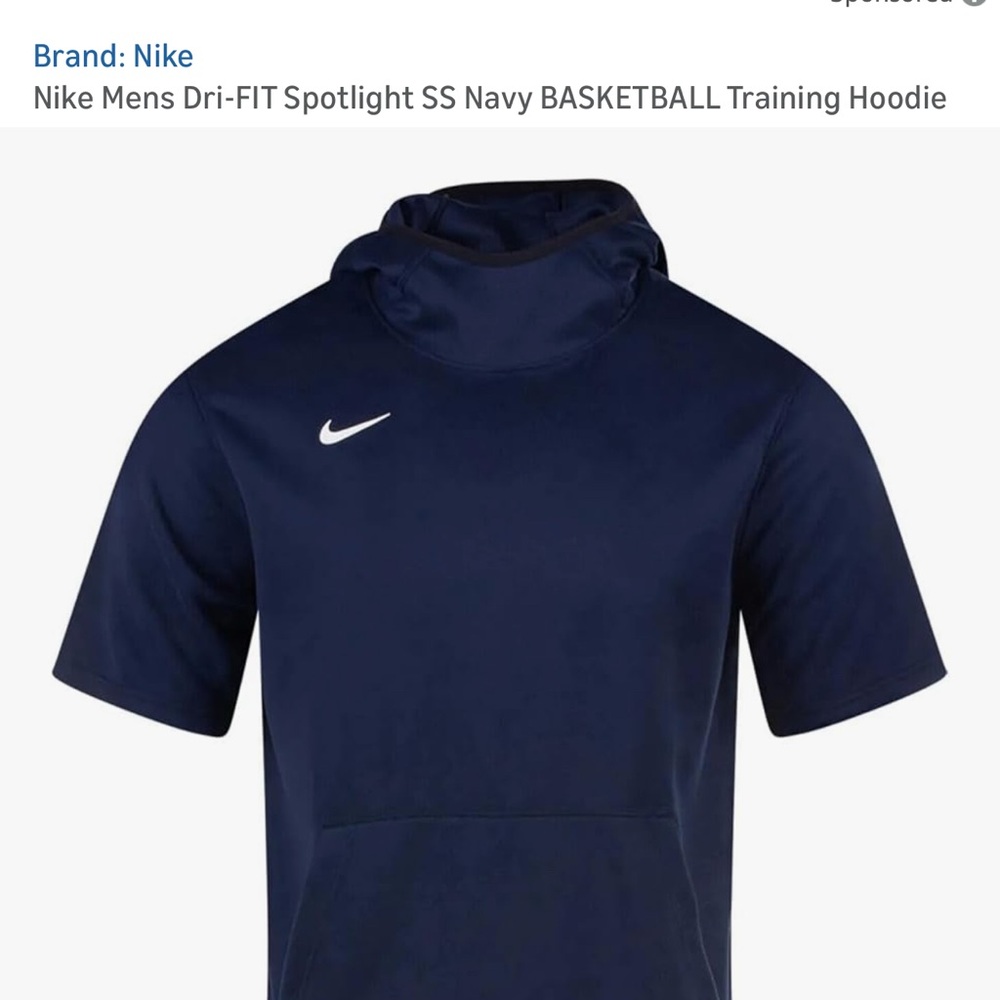 Nike Men’s L Black Hoodie Dri-Fit